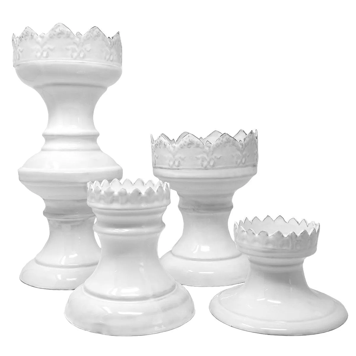 Couronne candle holder on foot