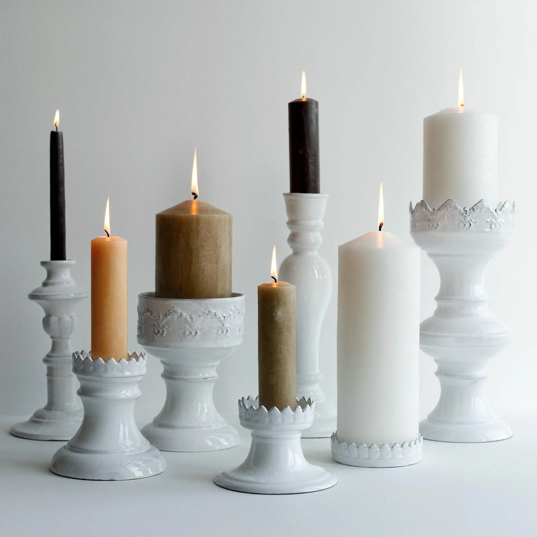 Couronne candle holder on foot