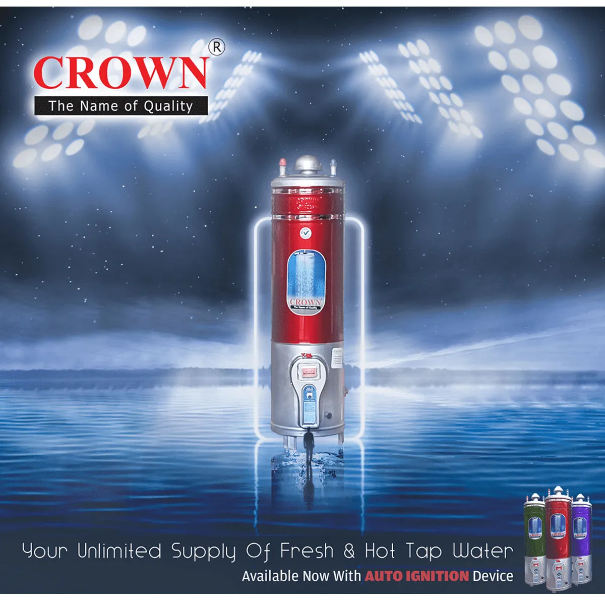 Crown Appliances 30 Gallon (10X10) – Gas Geyser