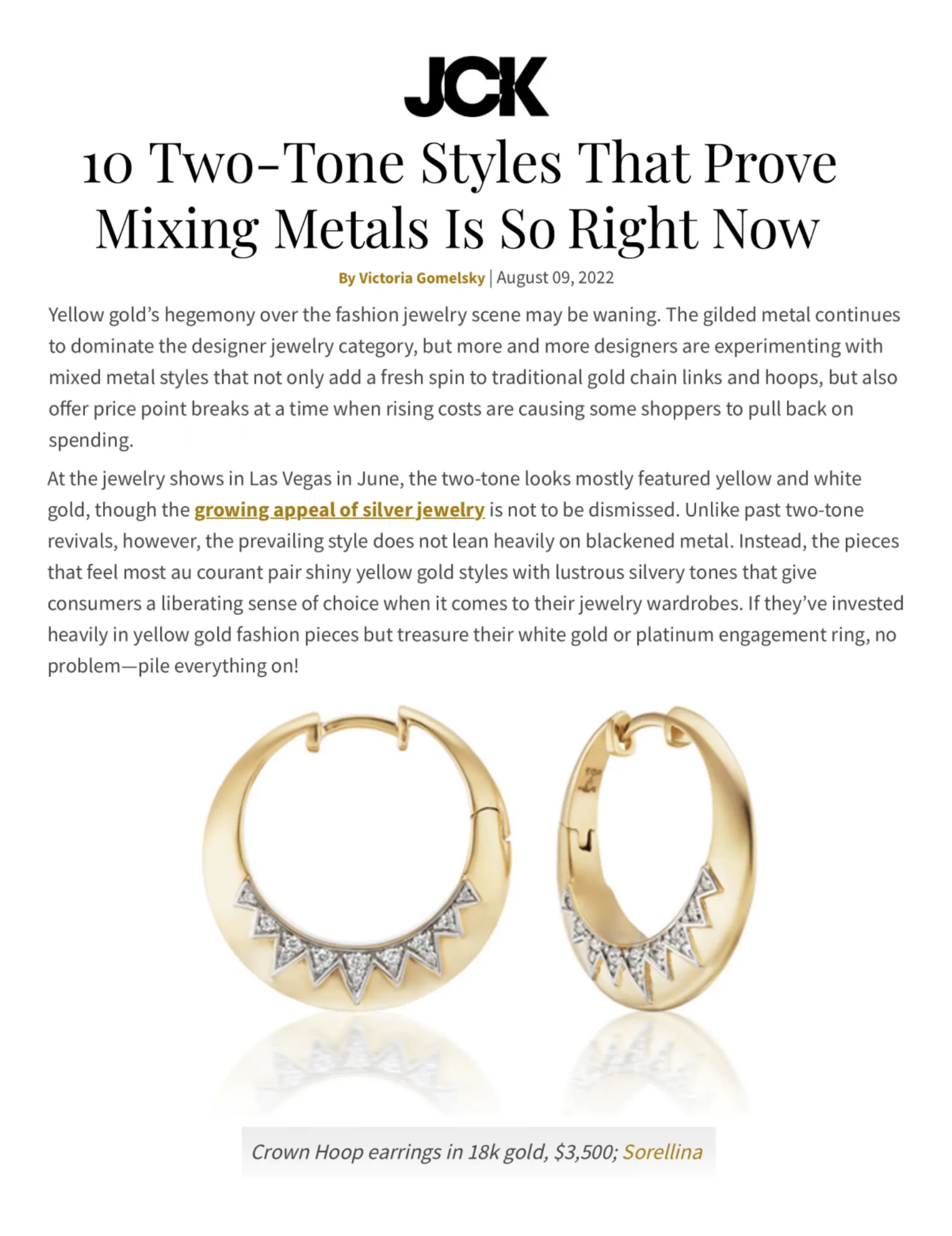 Crown Hoop Earrings