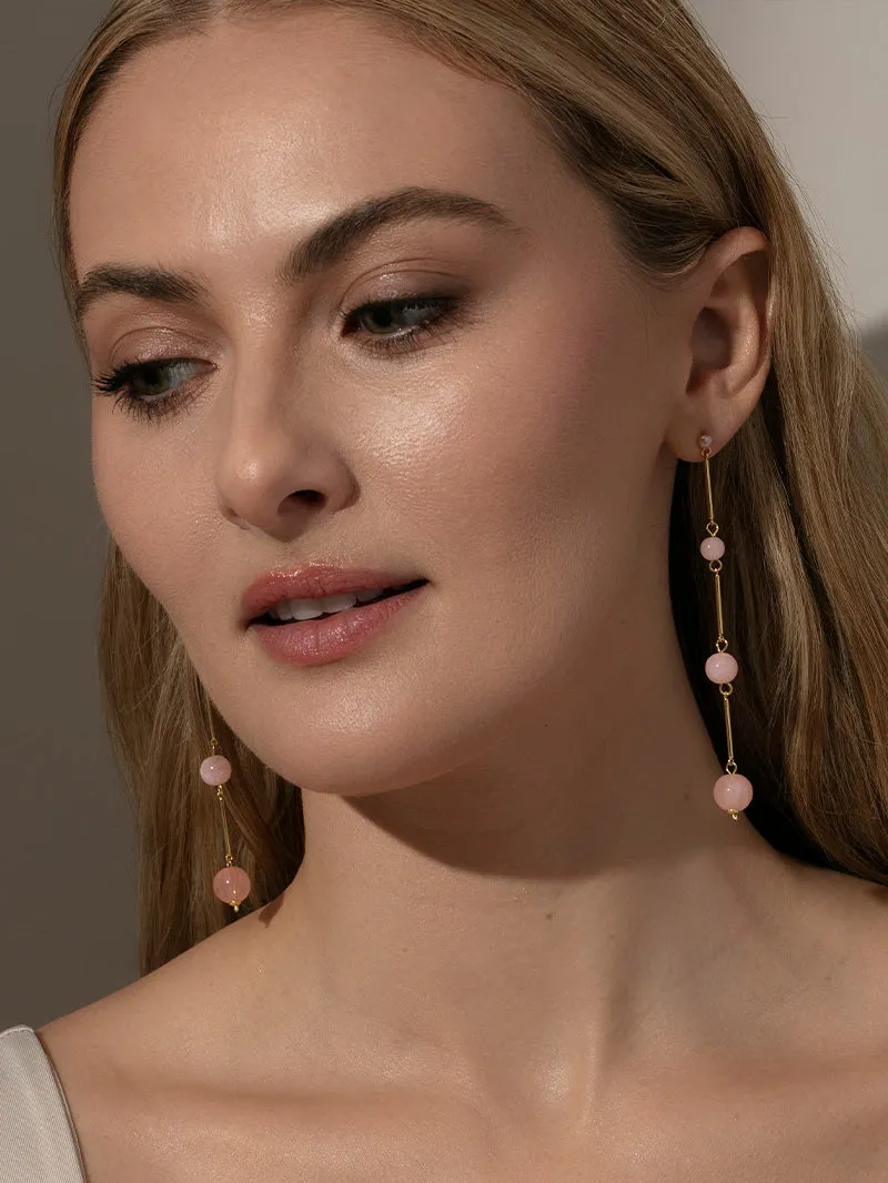 Crystal Ball Dangle Earrings