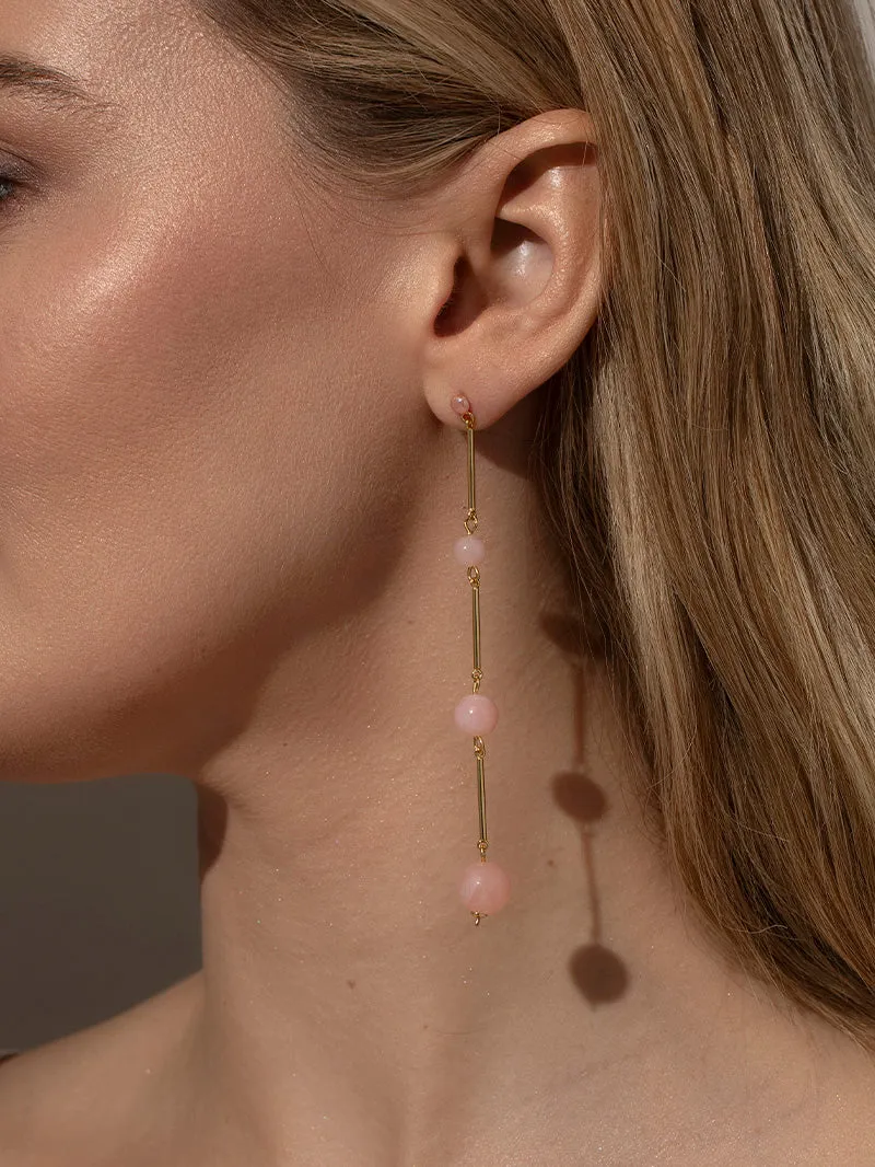 Crystal Ball Dangle Earrings