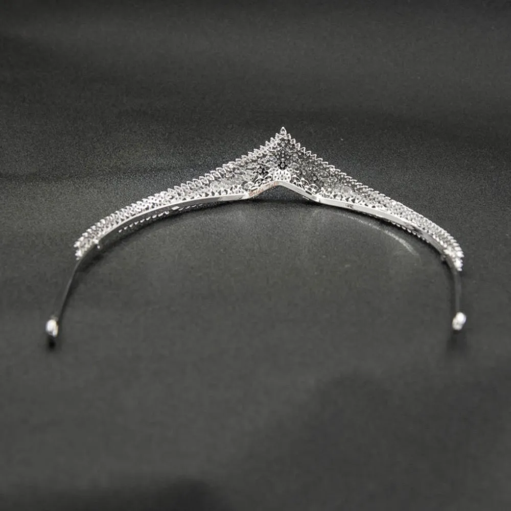 Cubic zircon wedding bridal tiara diadem hair jewelry CH10213