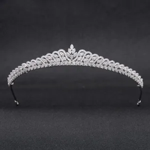 Cubic zircon wedding bridal tiara diadem hair jewelry CH10219