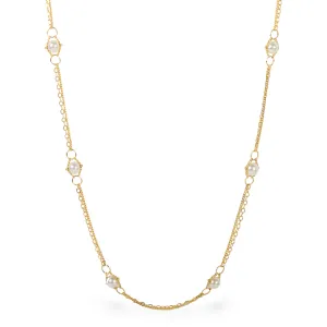 Deluxe Whisper Chain Necklace in Pearl