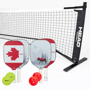 Diadem Icon V1 Canada 4 Paddle   Net Pickleball Bundle
