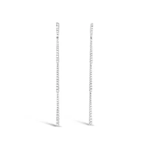 Diamond Classic Linear Dangle Earrings