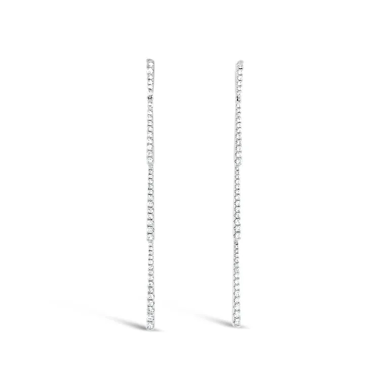 Diamond Classic Linear Dangle Earrings
