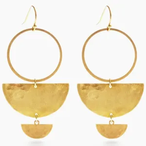 Double Half Moon Earrings