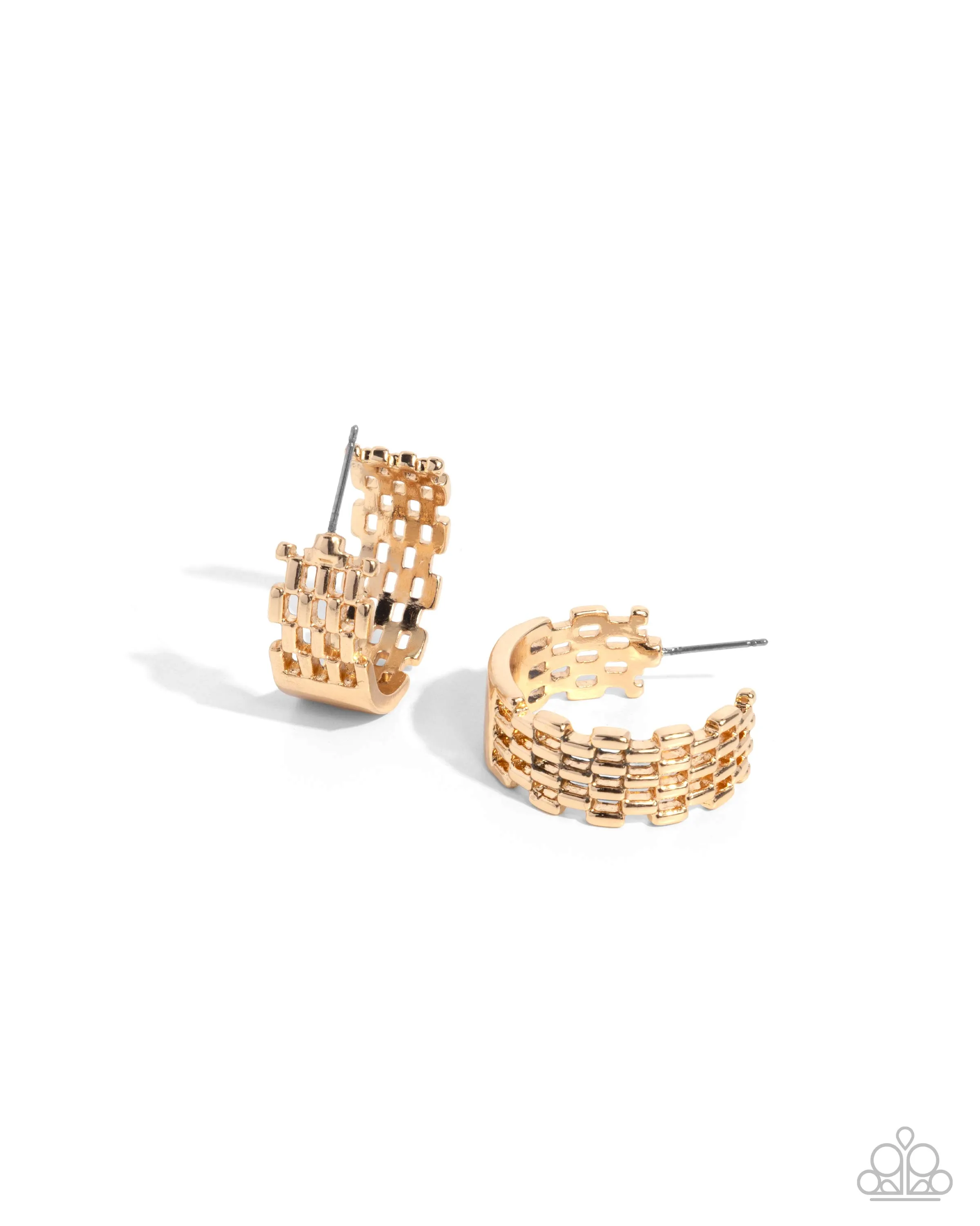 Earrings Interlocked Immunity - Gold MINI Hoops