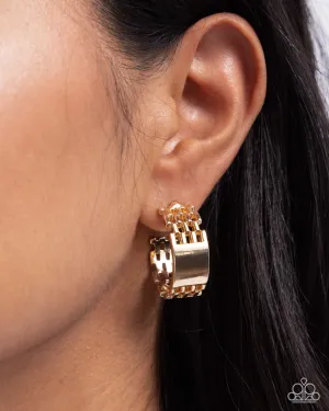 Earrings Interlocked Immunity - Gold MINI Hoops