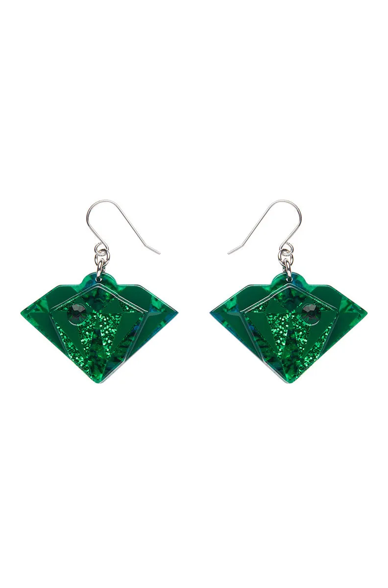 Emerald Earrings by Erstwilder