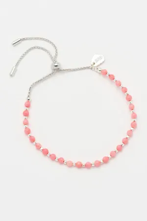 Estella Bartlett Amelia Coral Agate Bracelet