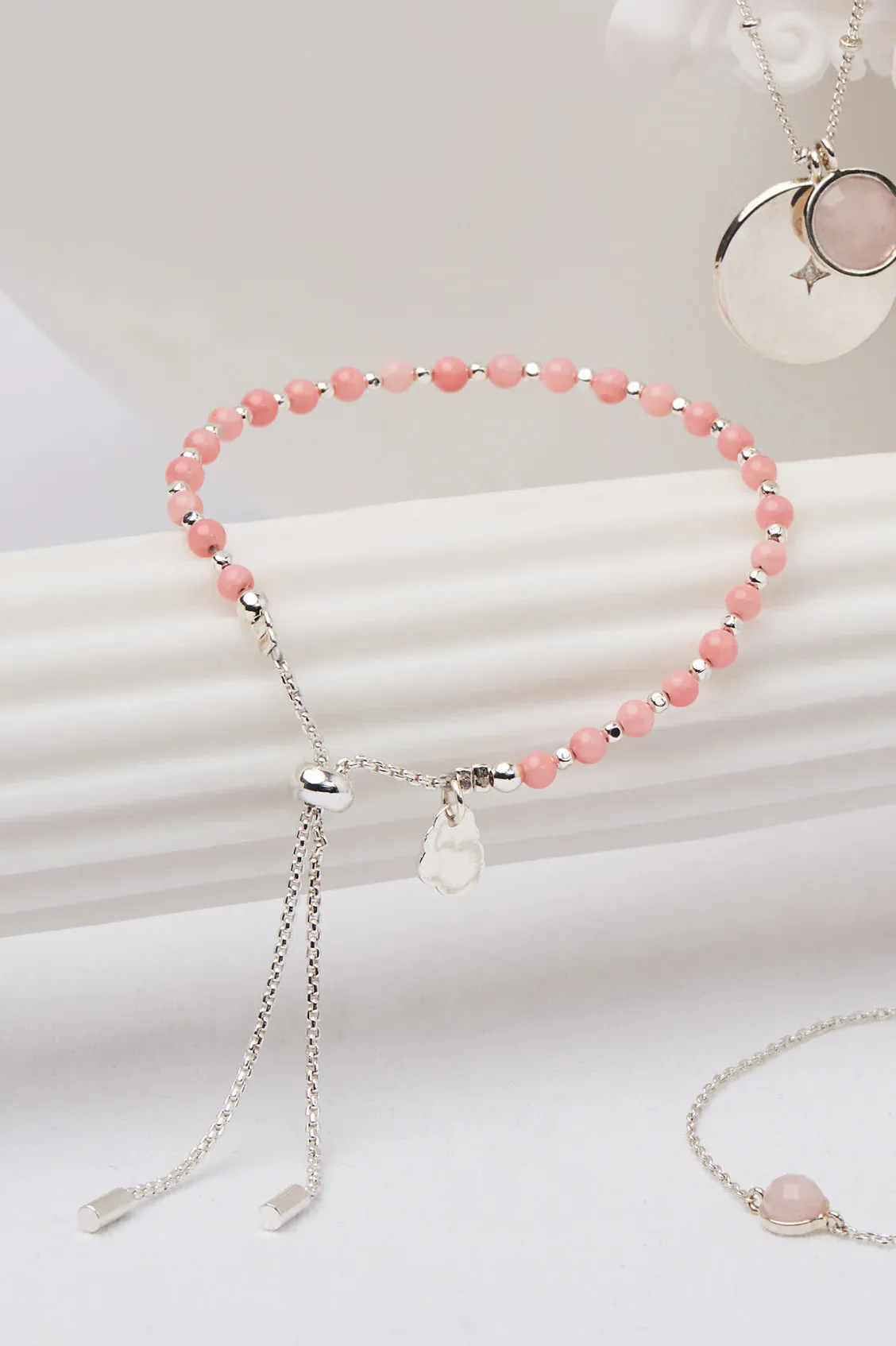 Estella Bartlett Amelia Coral Agate Bracelet