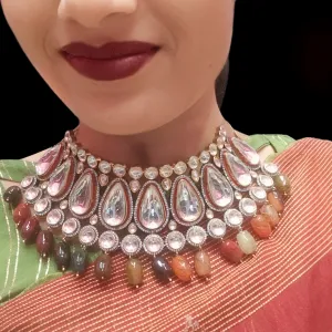 Fine Moissanite Polki Bridal Choker Set By Asp Fashion Jewellery