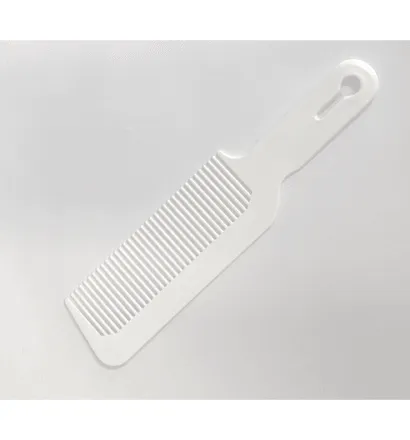 Flat Top Clipper Comb White