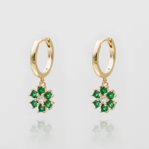 Fleur Huggie Earrings