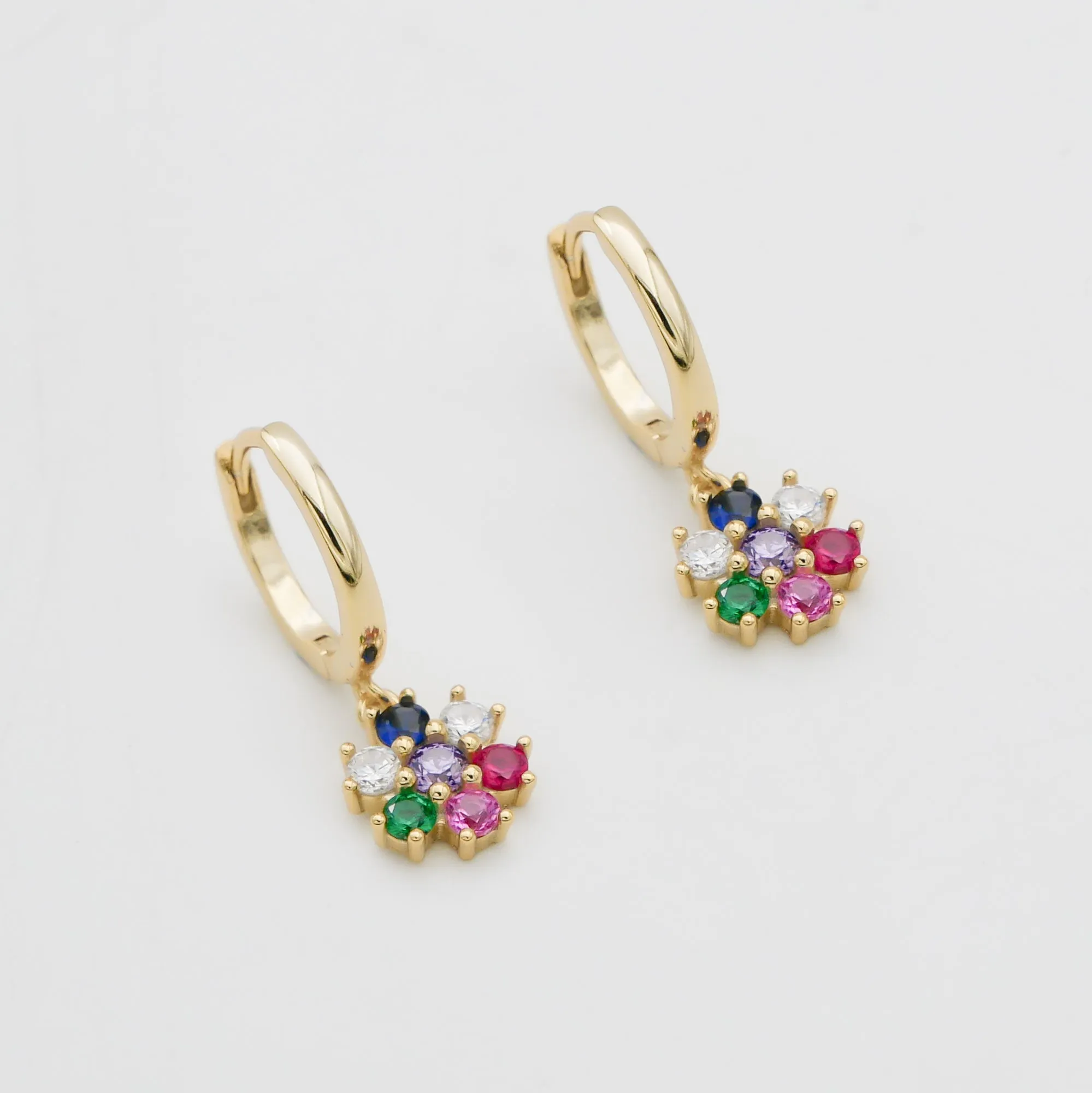 Fleur Huggie Earrings