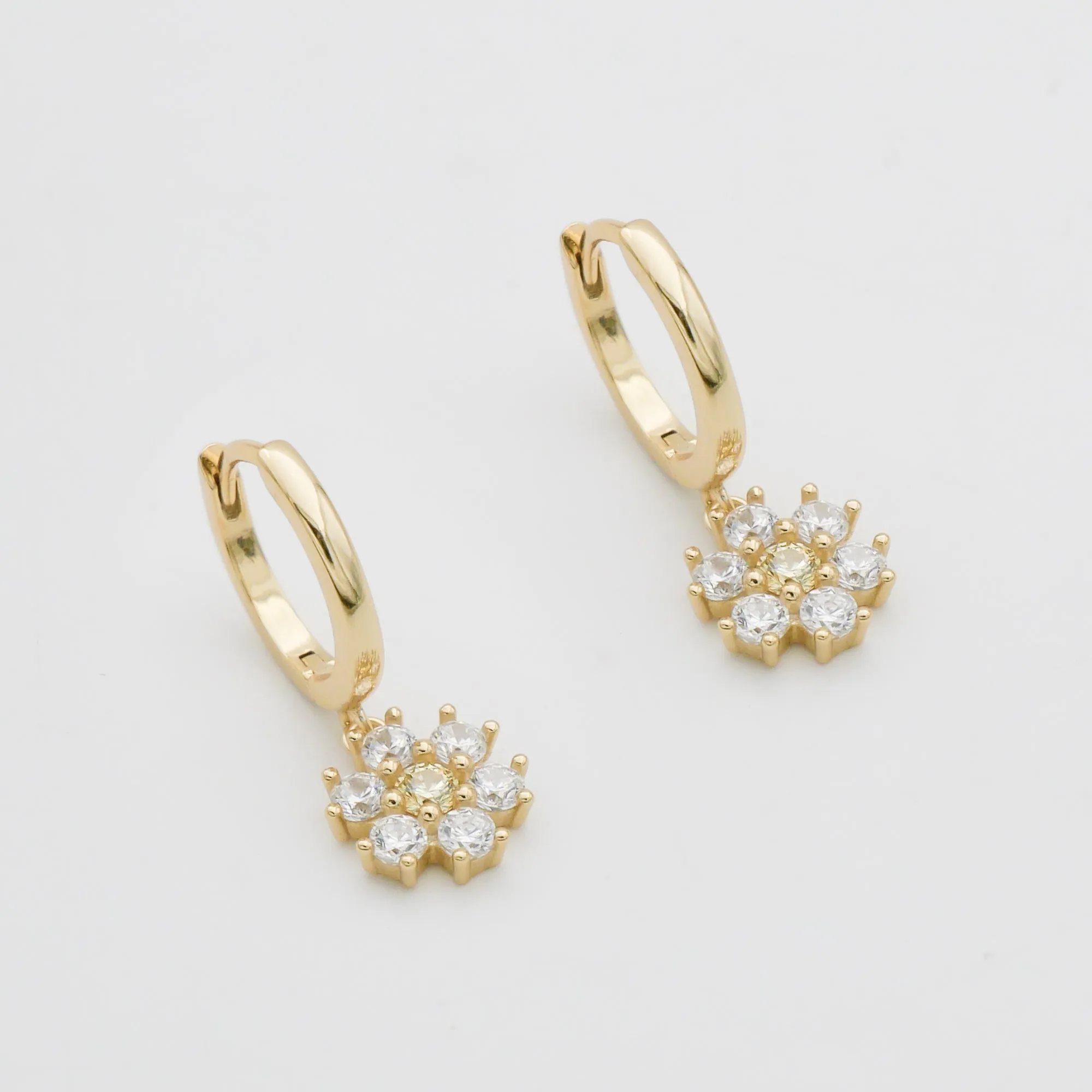 Fleur Huggie Earrings