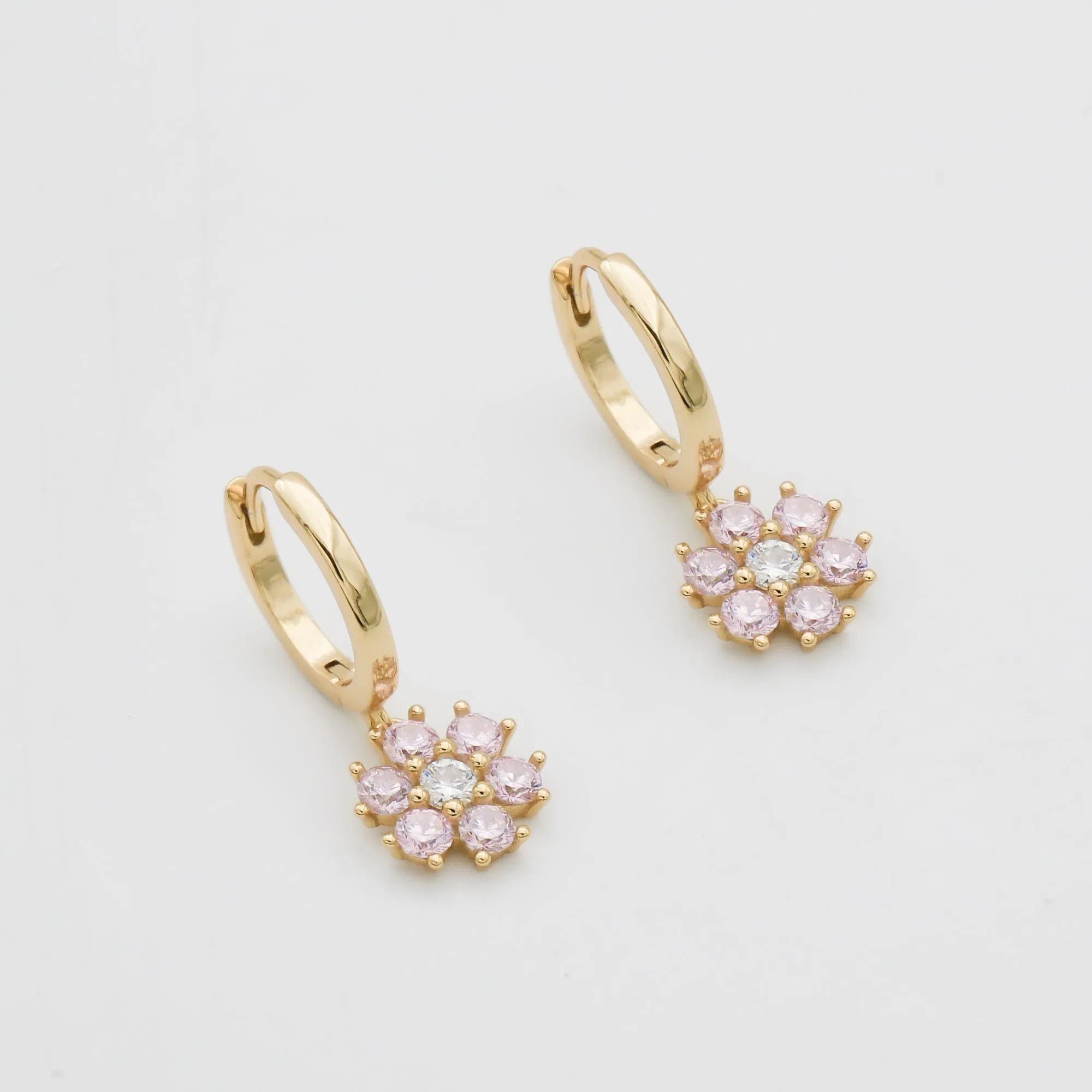 Fleur Huggie Earrings