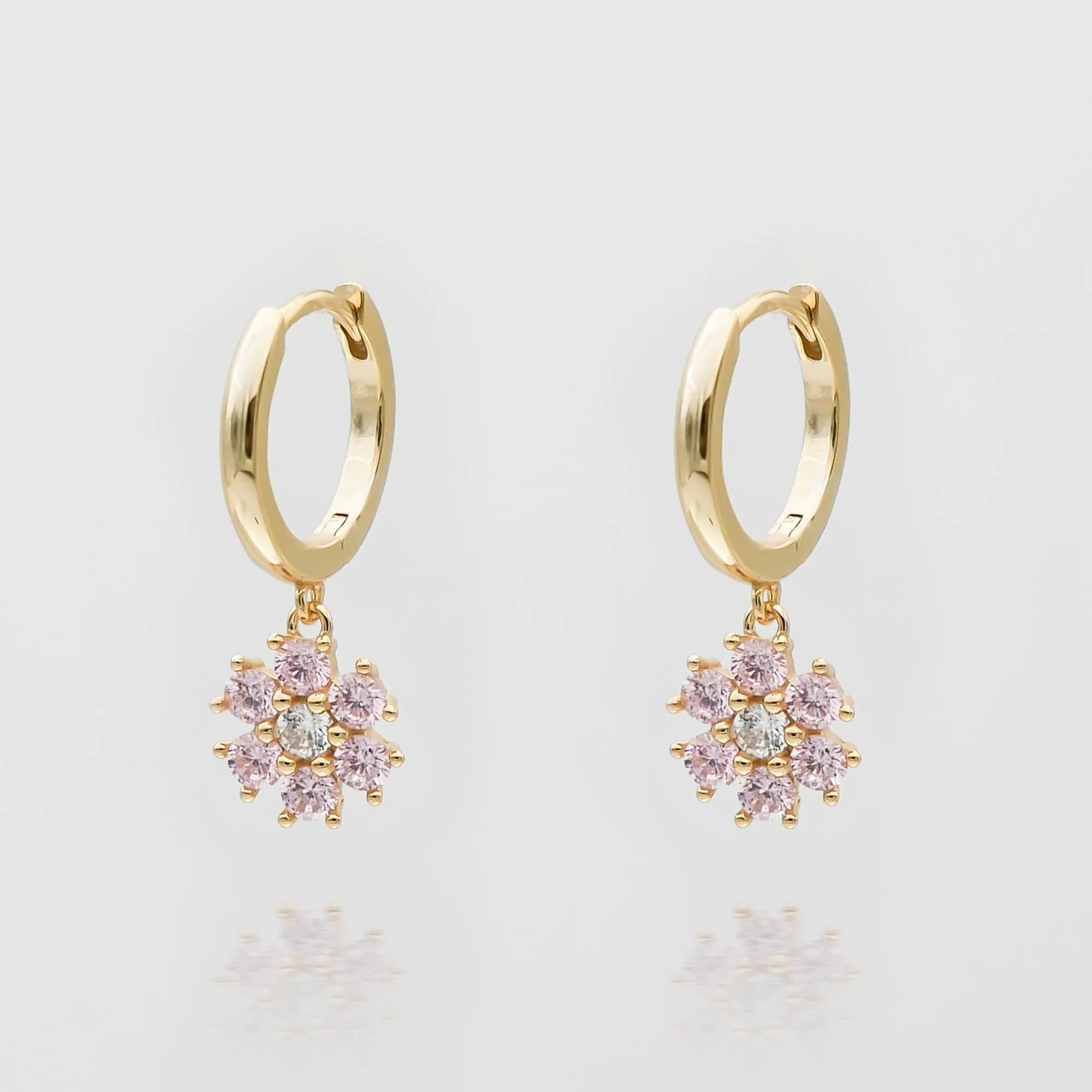 Fleur Huggie Earrings