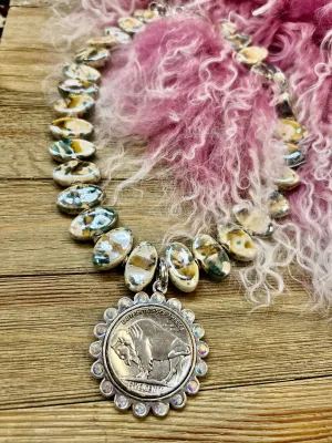 GemStone Coin Necklace