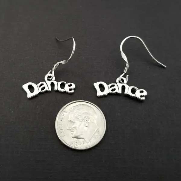 Girls Dance Word Earrings