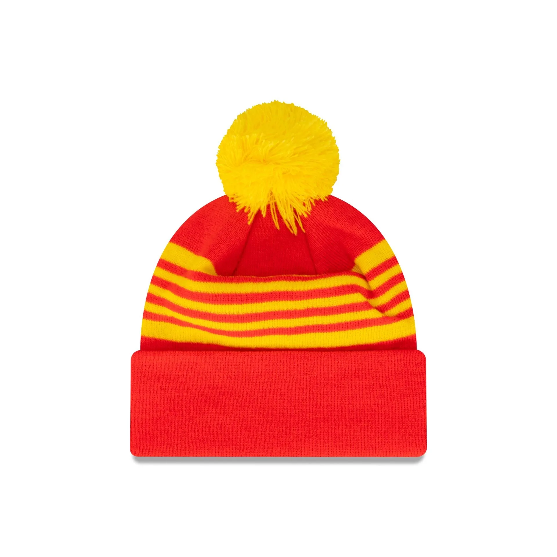 Gold Coast Suns Heritage Stripe Beanie with Pom