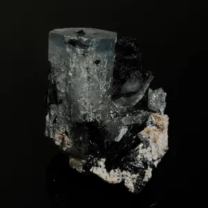 Gorgeous Aquamarine Specimen with Feldspar and Black Tourmaline, Erongo Mountain, Erongo Region, Namibia, Erongo Aquamarine Crystal, Crystal Healing