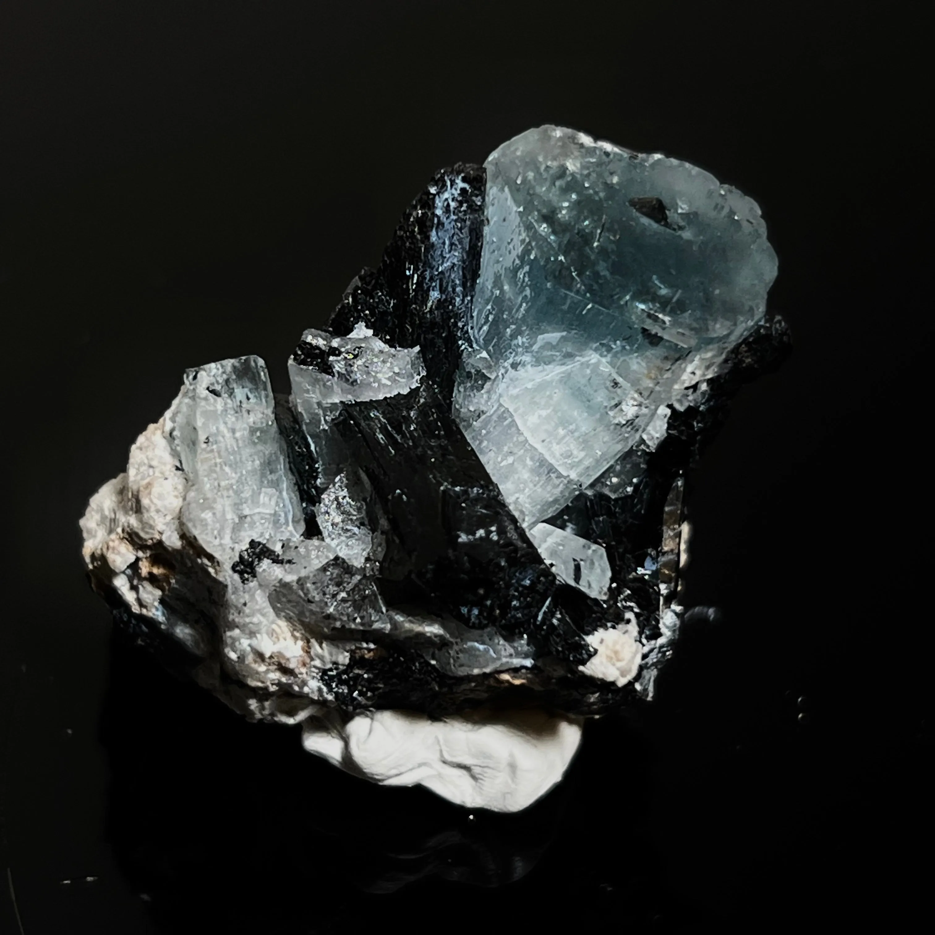 Gorgeous Aquamarine Specimen with Feldspar and Black Tourmaline, Erongo Mountain, Erongo Region, Namibia, Erongo Aquamarine Crystal, Crystal Healing