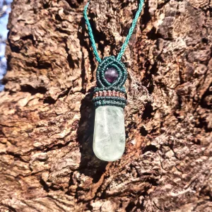 Green fluorite necklace