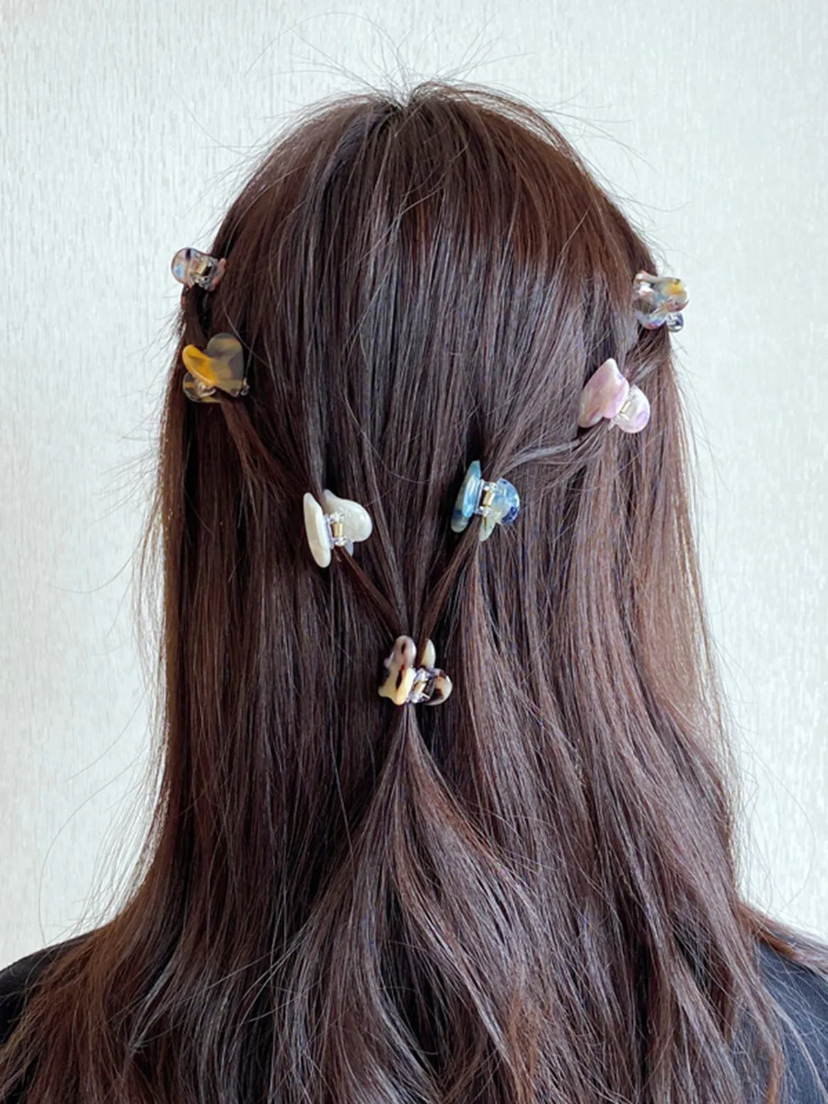 Heart-Shaped Symphony Bangs Chirp Broken Hairpin