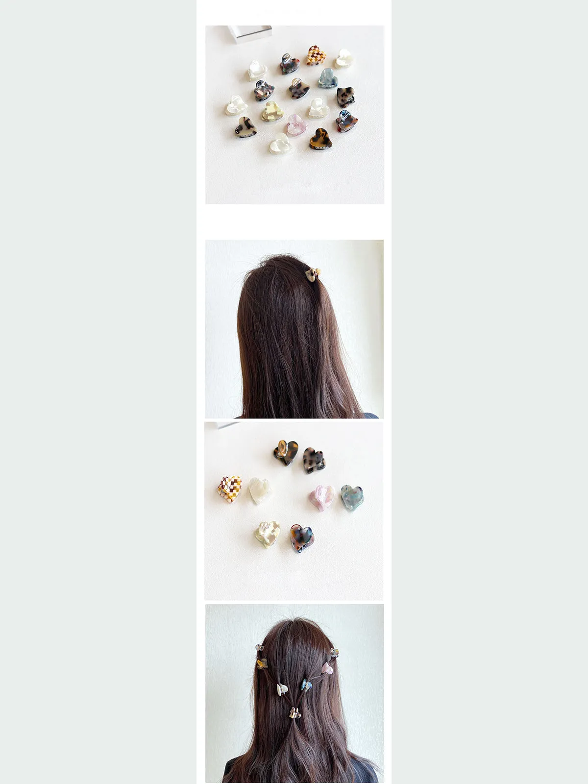 Heart-Shaped Symphony Bangs Chirp Broken Hairpin