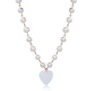 Heart X Lady Pearl Necklace