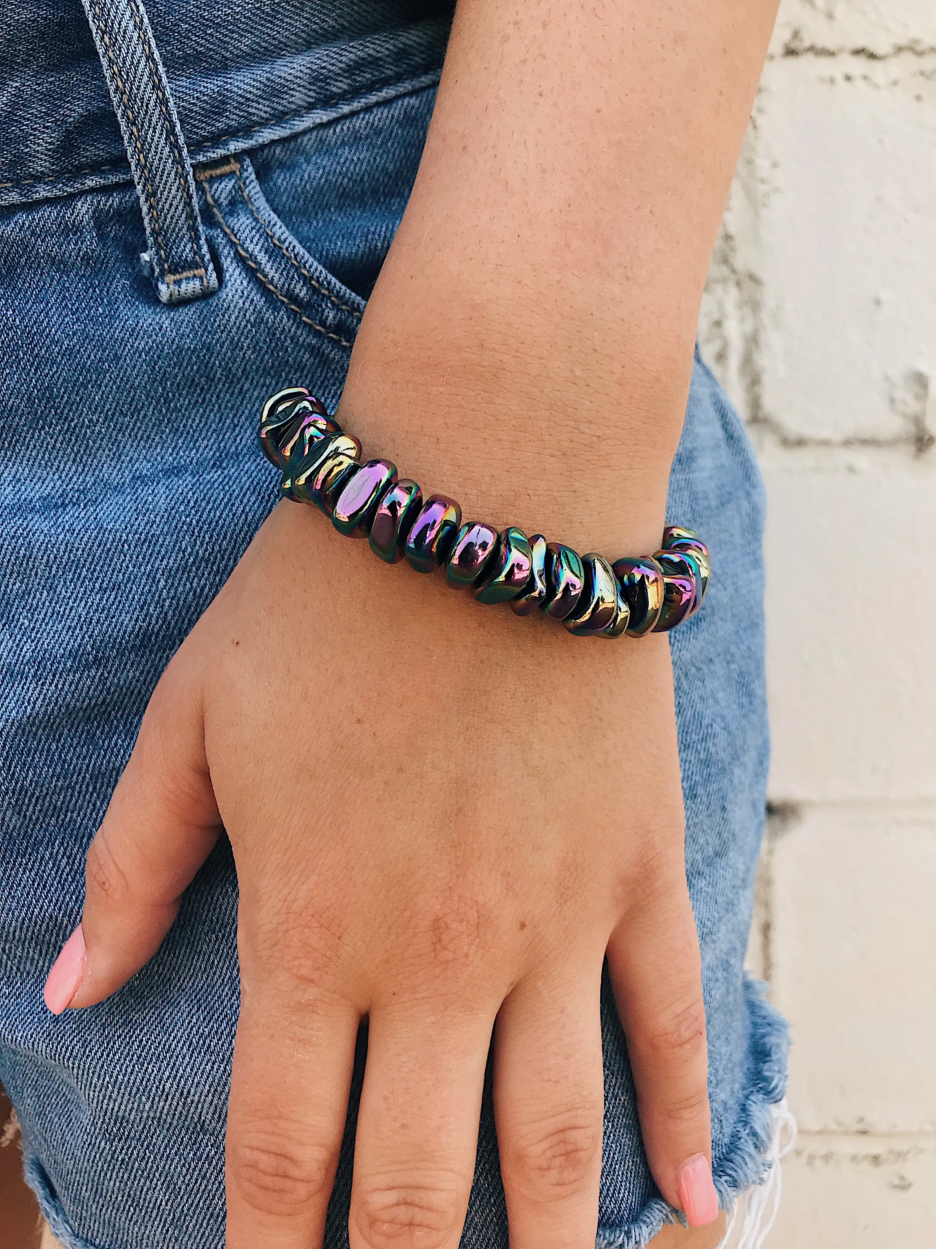 Hematite Bracelet // Polish