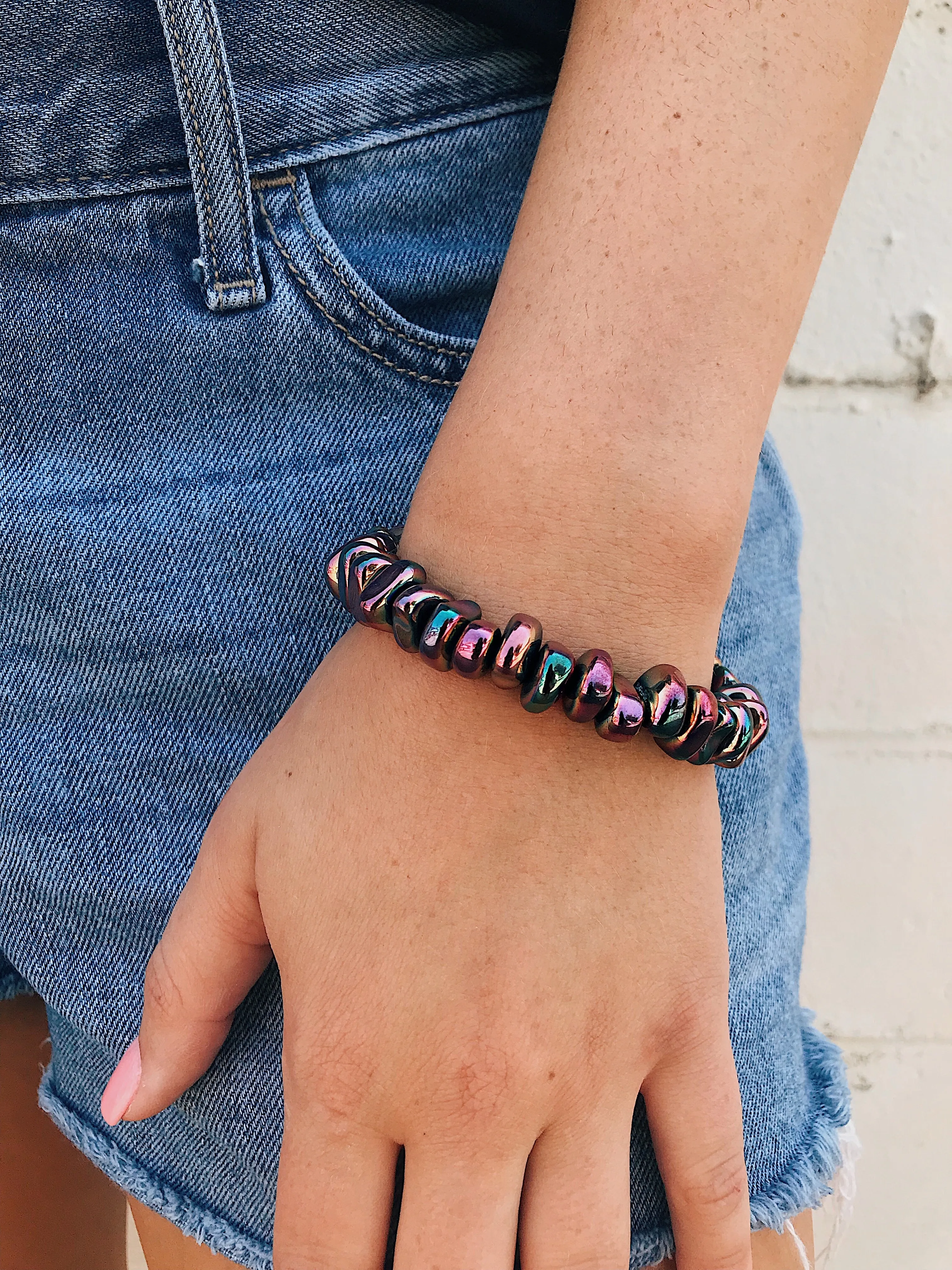 Hematite Bracelet // Polish