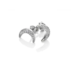 Hot Diamonds Sterling Silver Crescent Micro Bliss Earrings DE553