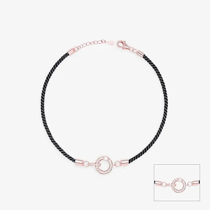 Interlocking Circular Stone Anklet