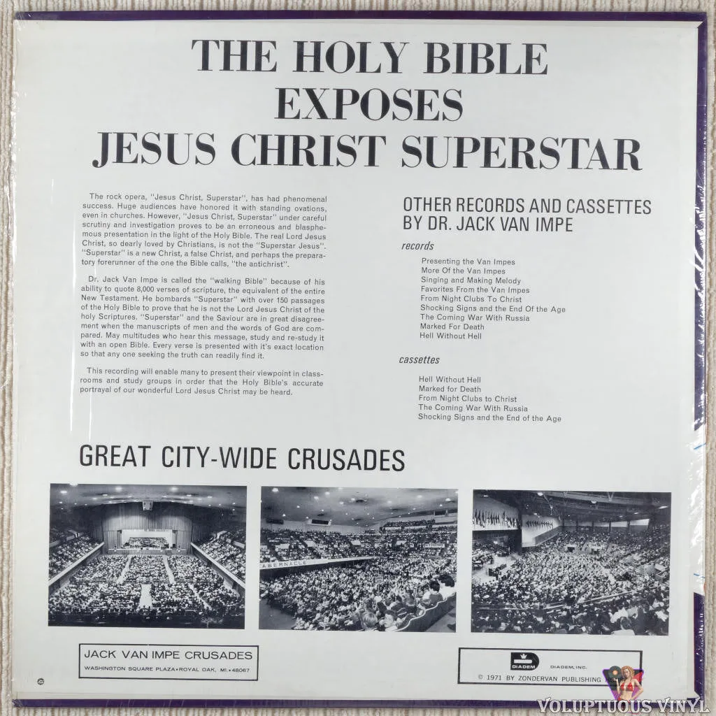 Jack Van Impe ‎– The Holy Bible Exposes Jesus Christ Superstar (1971)