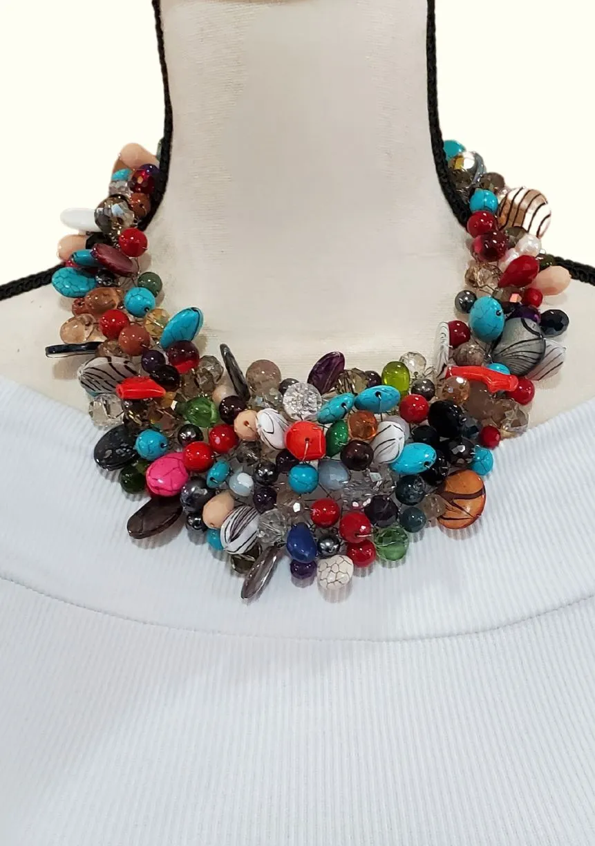Jackie Jones Multicolor Collar Necklace
