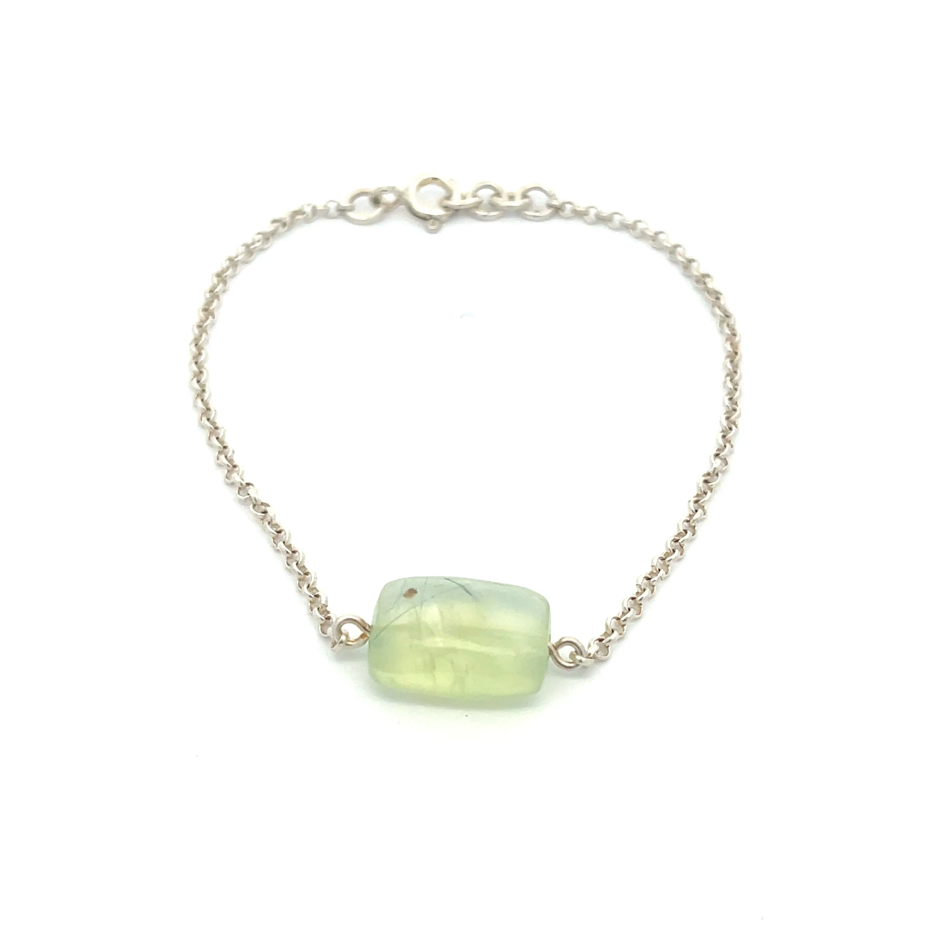 Joy Praseolite Bracelet, Sterling Silver