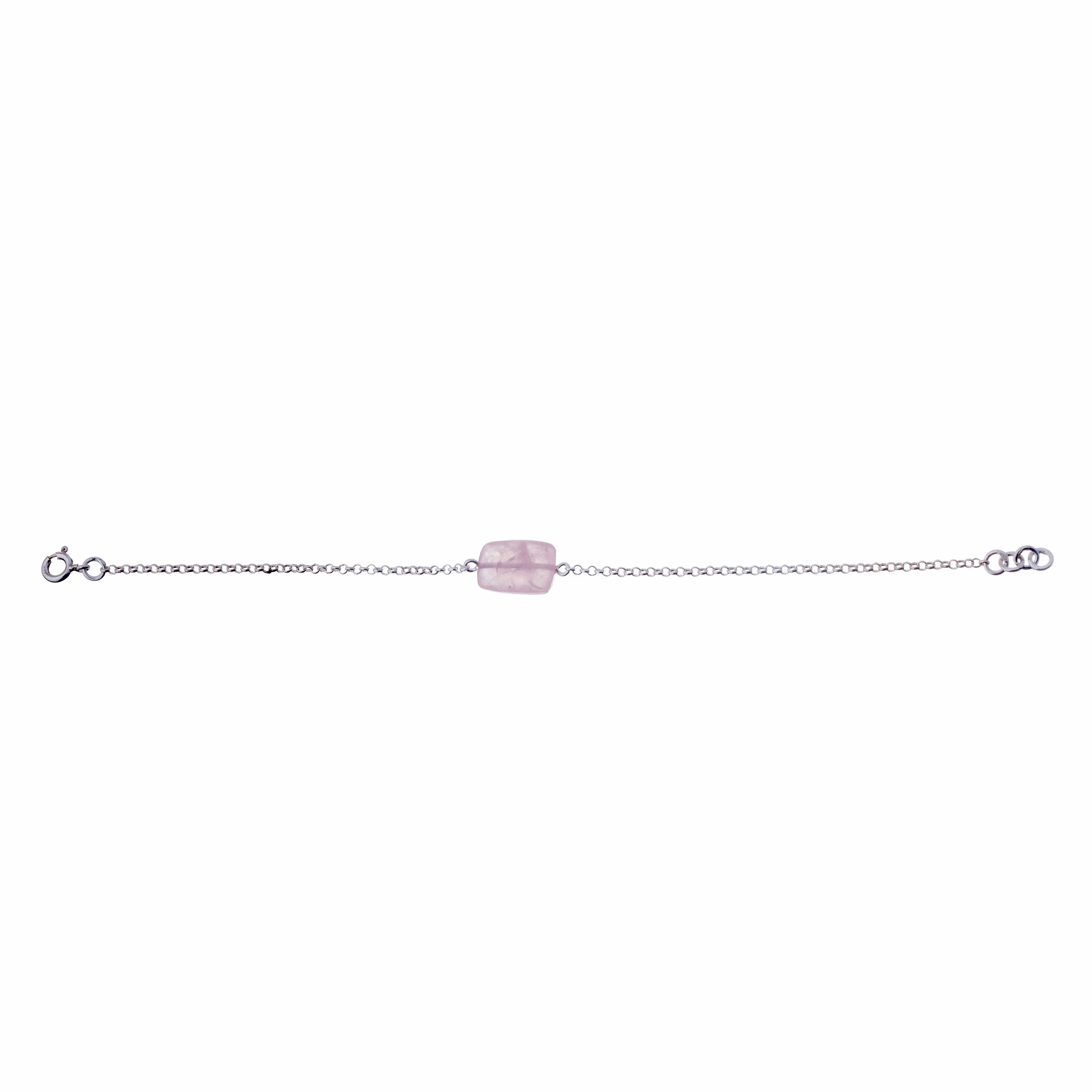 Joy Rose Quartz Bracelet, Sterling Silver