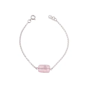 Joy Rose Quartz Bracelet, Sterling Silver
