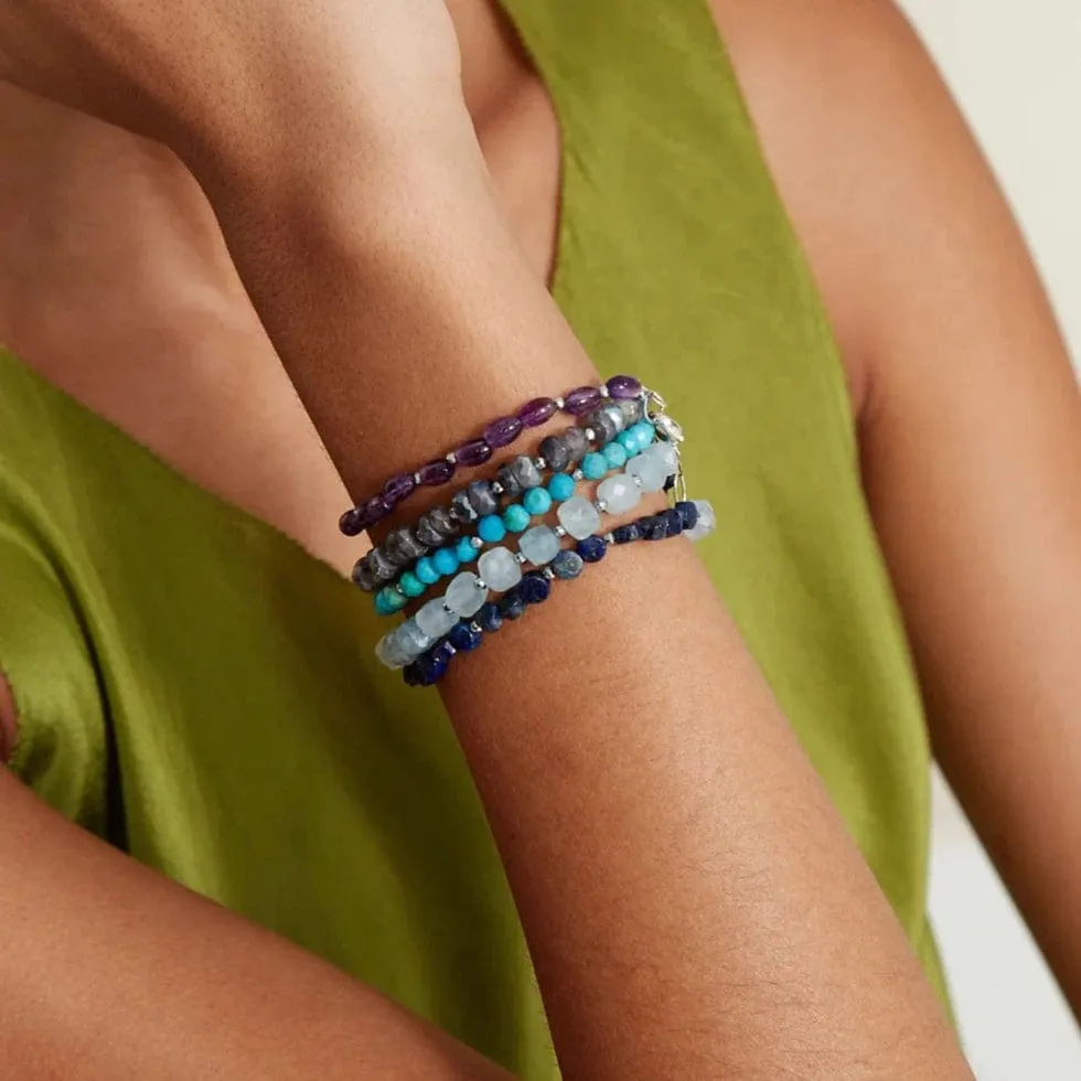 Keyes Naked Wrap Bracelet Purple Mix