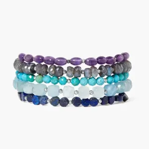 Keyes Naked Wrap Bracelet Purple Mix