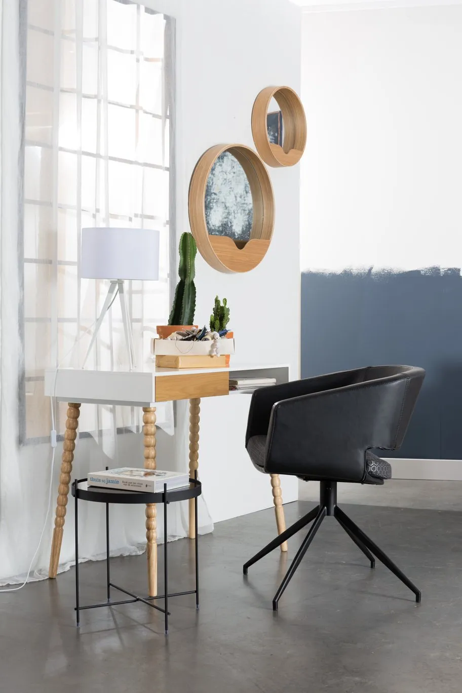 Large Round Wall Mirror