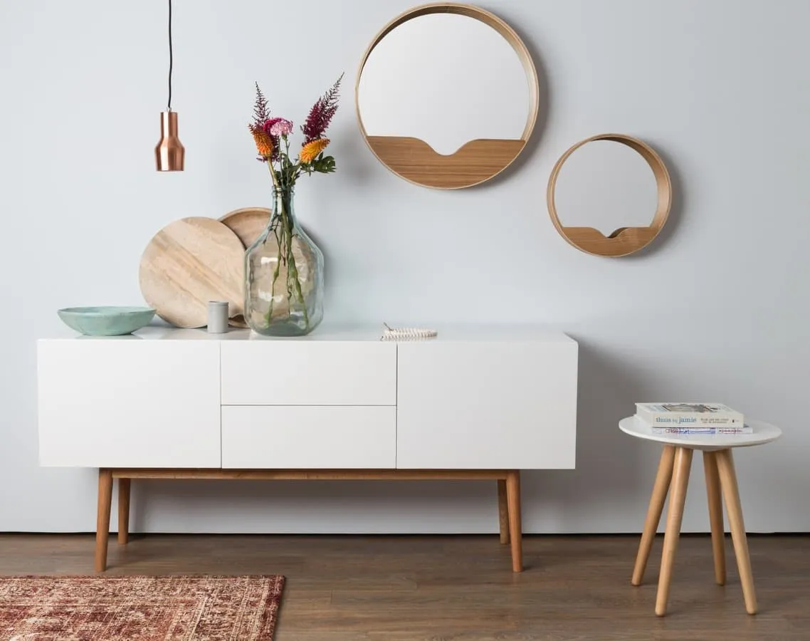 Large Round Wall Mirror