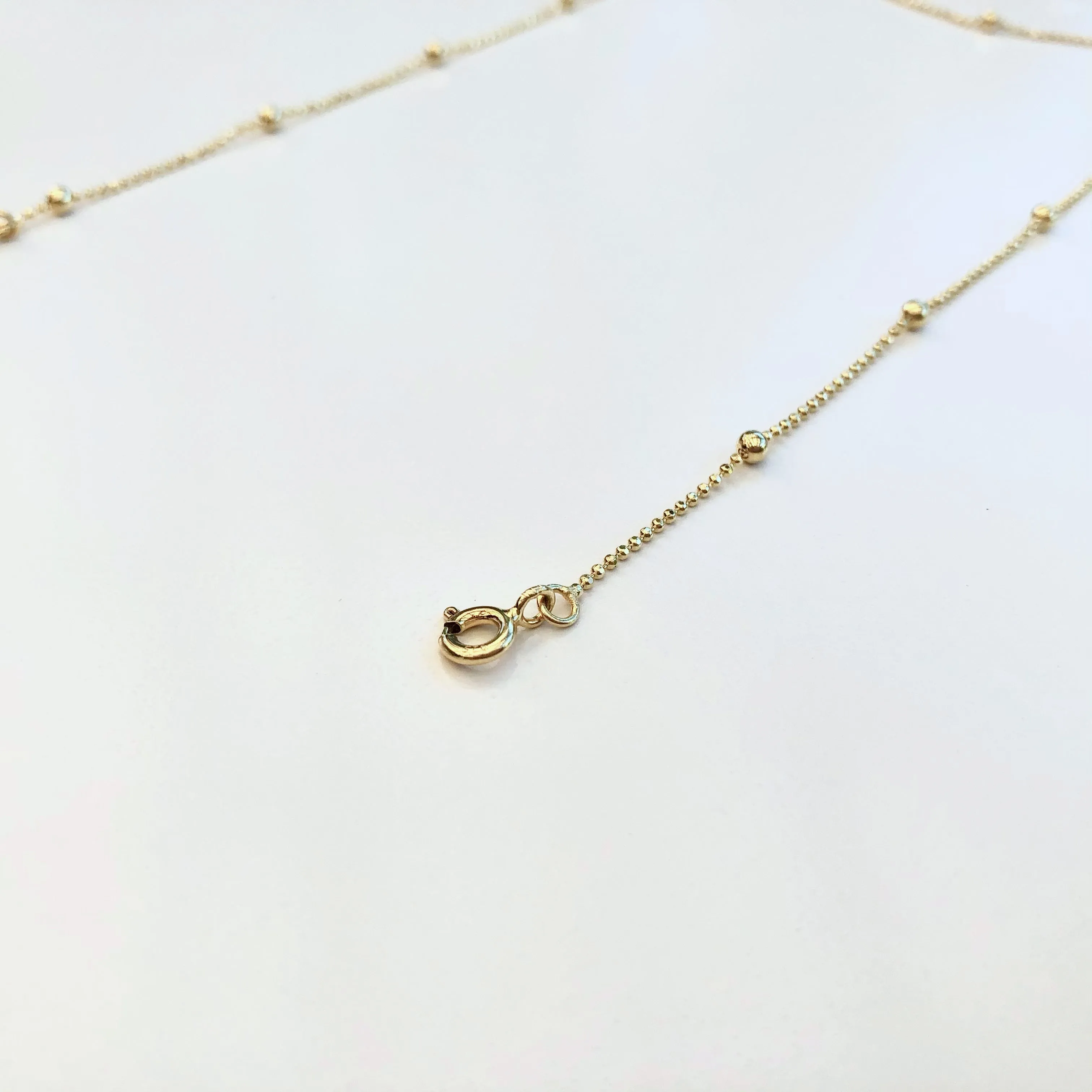 Lariat Tassel Necklace Chain Gold