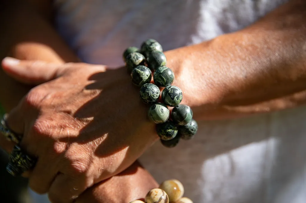 Luxury Kambaba Jasper Natural Gemstone Bracelet