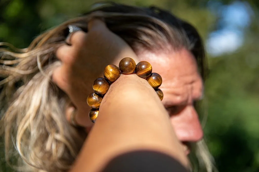 Luxury Tigers Eye Gloss Natural Gemstone Bracelet